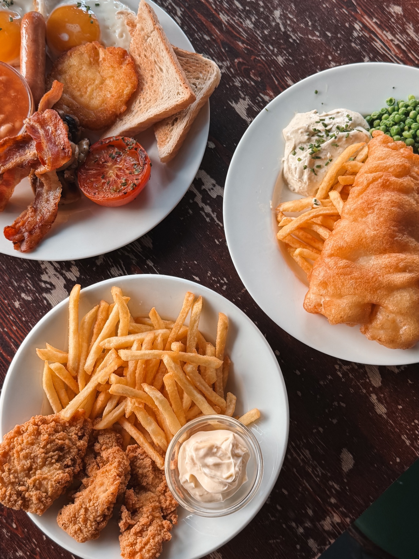 Fish & chips, full Irish